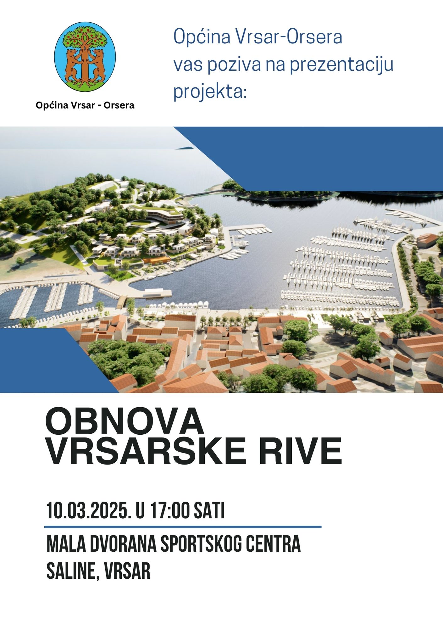 Poziv na predstavljanje projekta obnove vrsarske rive